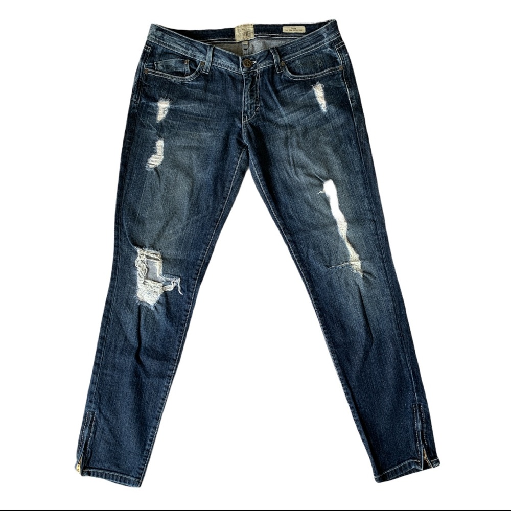 Dylan George Lucy low rise skinny zip